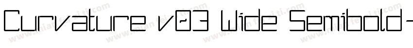 Curvature v03 Wide Semibold字体转换